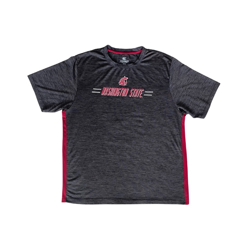 WSU Cougars Colosseum Men's Short Sleeve Heathered T-Shirt-Size XXL